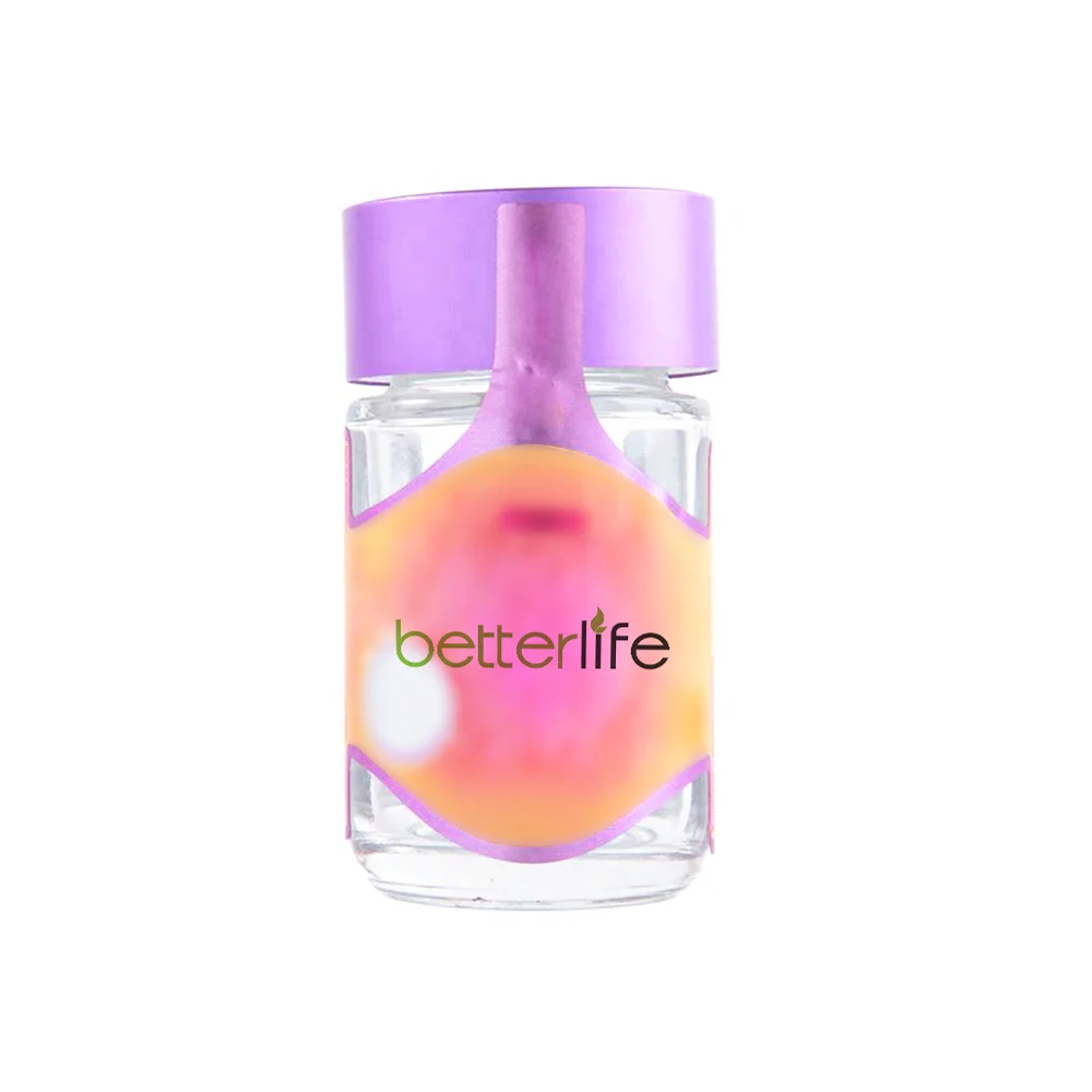 5 pack PRE cartridge packaging jar airtight storage glass bottle new sticker spot stock sealed jars with Child Resistant lid