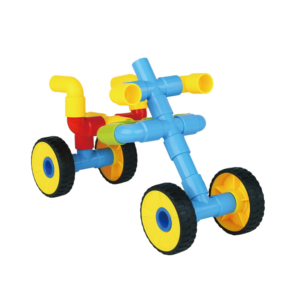 86PCS Creative Kids Best Building Blocks Set Interlocking Plastic Educational Toy Water Pipe Blocks Assembly Toys