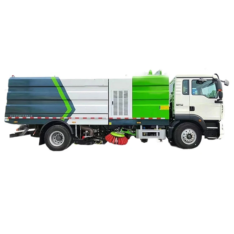 Hot Sale Sinotruk New Road Sweeper Truck Price Cheap 4*2 9 Cbm Water Tank Streets Sweepers Cleaning Trucks For Sale