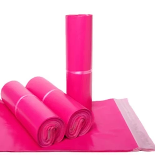Color beautiful pink Waterproof Clothing Shipping Courier Poly Mailing Bags Waterproof Shipping Bags for Clothing