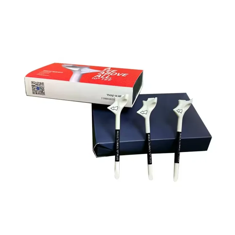 Quick Delivery Wholesale Plastic 83mm Golf Tees 10 Degree Oblique Golf Tees With Aiming Arrow