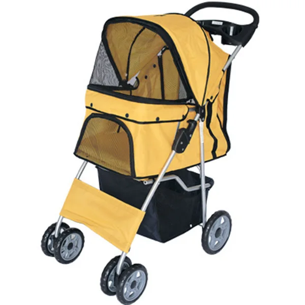 
The Cheapest Wholesale One Hnad Folding Pet Buggy Dog Stroller 