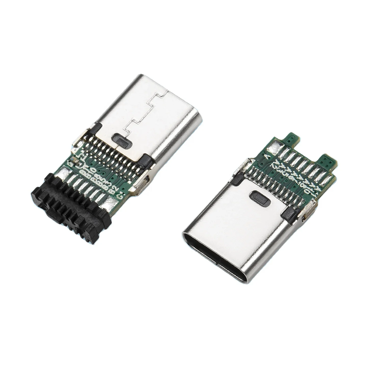 Factory manufacturer usb type c 3.1 female connector 24 pin with pcb 17 solder pads for extension cable