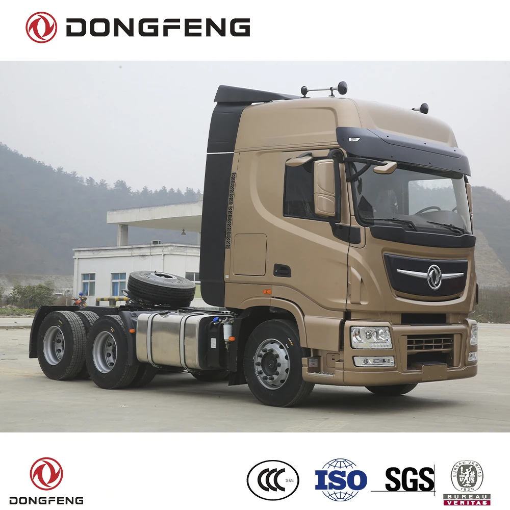 Dongfeng KX 6x4 520 HP Container Tractor Truck G.C.W 50 Ton Design