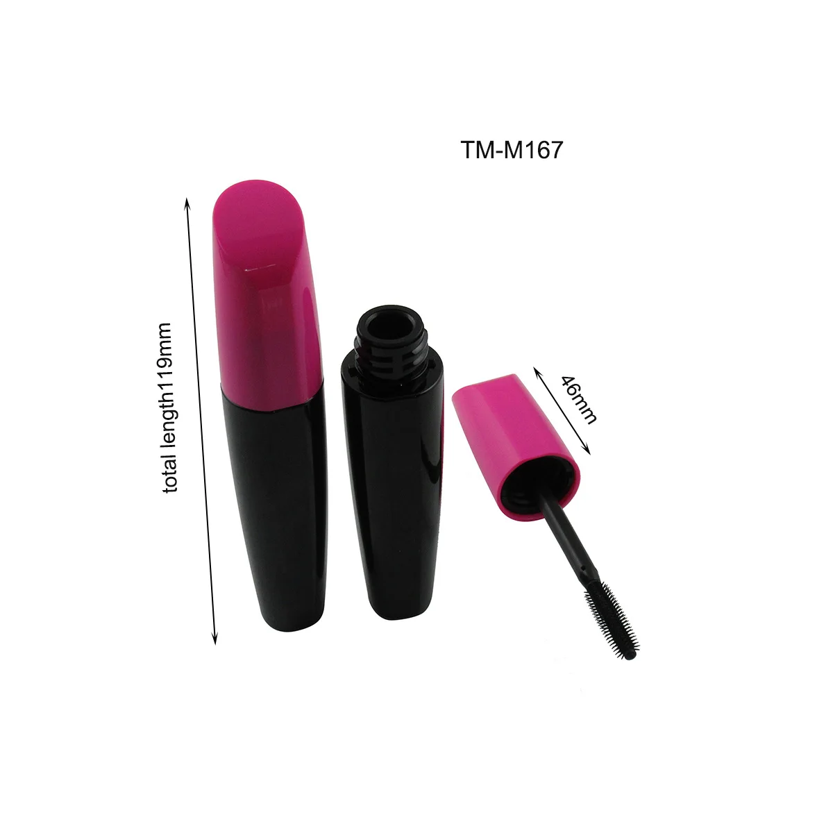 TM-M157 16ml empty mascara tube bottle lip gloss container custom cosmetic packaging