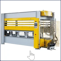 WFSEN mdf laminate hot press machine plywood hydraulic hot press machine for doors