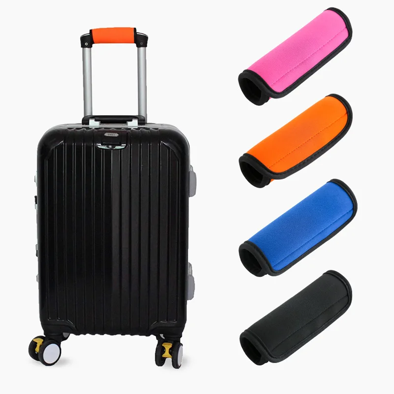 Custom Blank Color Handle Bar Sleeve Cover For Luggage Print Logo Neoprene Suitcase Handle Wrap Cover