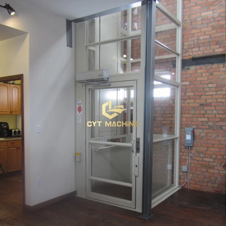 Vertical Glass Cabin Home Elevator Lift 3.65m Price