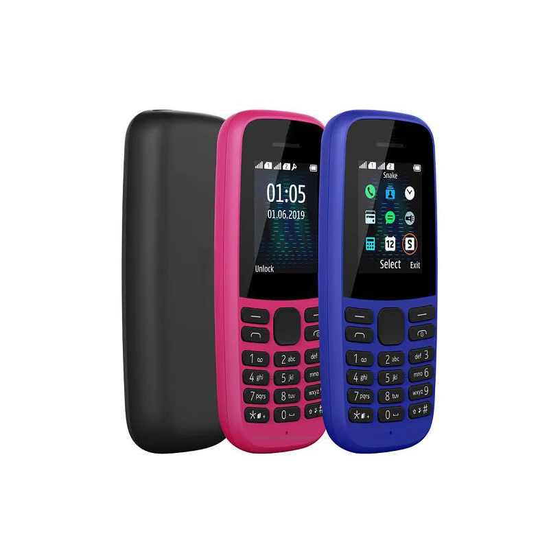 Brand new GSM feature mobile phone for NOKIA 105 version 2017 2019 2021 2022 second hand cellphone high quality cheap price