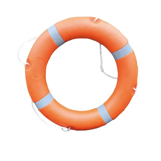 China supplier wholesale swimming 4.3kg  life ring with rope reflective high buoyancy lifebuoy