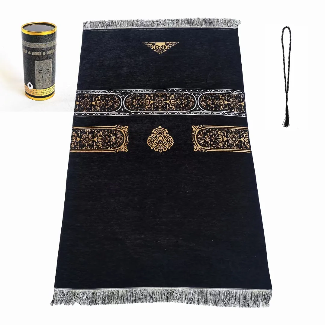 Premium Islamic Muslim Prayer Rug muslim Soft Islamic Prayer Rug floor mat carpet Muslim Prayer Rug and Beads