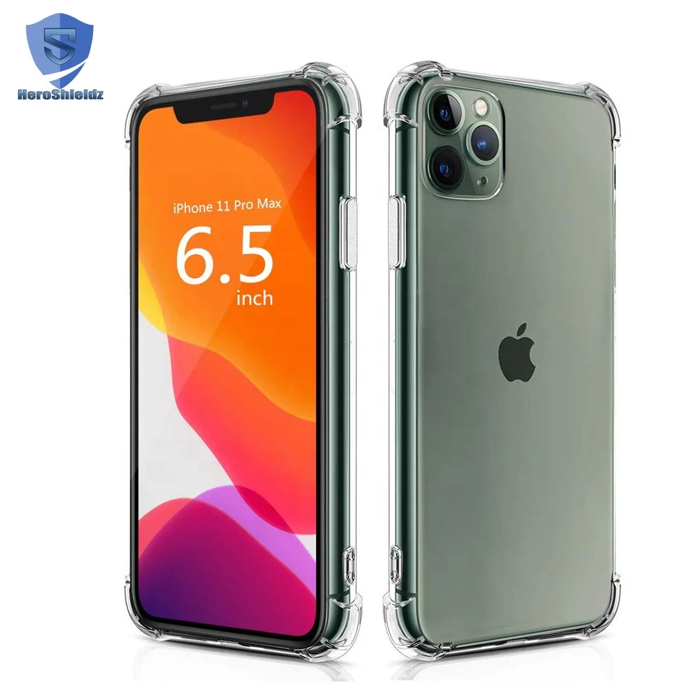 
For iPhone 11 Pro Clear Case 2019, TPU PC Shockproof Transparent Case For iPhone 11, For iPhone 11 Pro Max Bumper Case Clear 