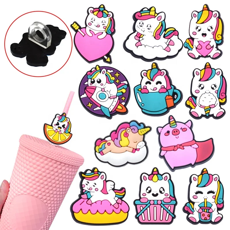 glass drink straw hat toppers cover accessories cute call duck pvc drink straw hat toppers cover accessories