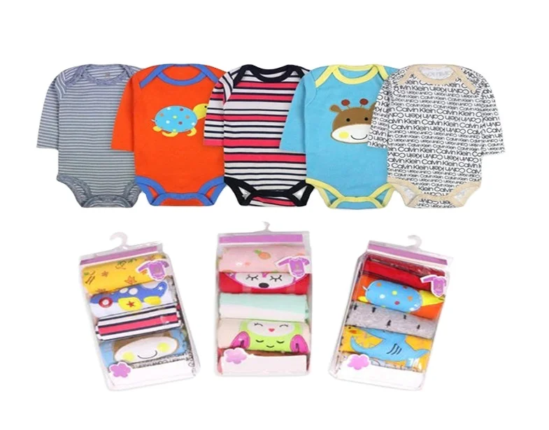 Clothes Rompers Bodysuit Spring Cotton Newborn Baby Unisex Quantity 100% cotton Button Knitted Material