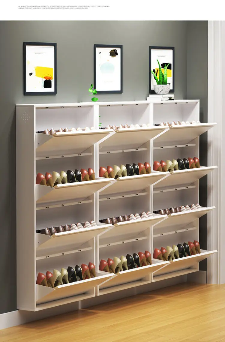 steel ailipu metal storage cabinet simple shoe cabinet 4 drawer white shoe rack organizer