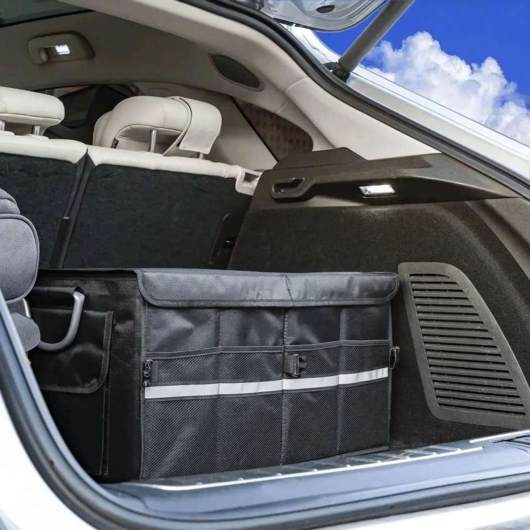 Сверхмощный автомобильный органайзер несколько отсеков со складным чехлом складной для багажника автомобиля внедорожника