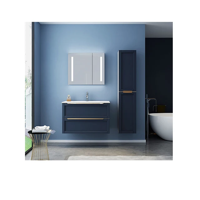 
Foshan customized hot sale pvc modern bathroom cabinet 