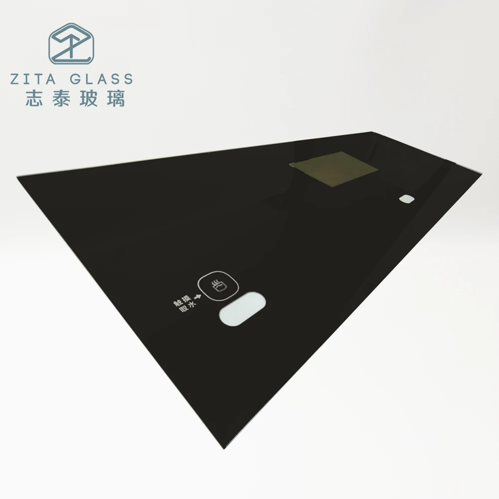 Factory Price OEM Switch Panel Electronic Glass Touch Panel Water Dispenser Glass Surface Tempered Glass Parts