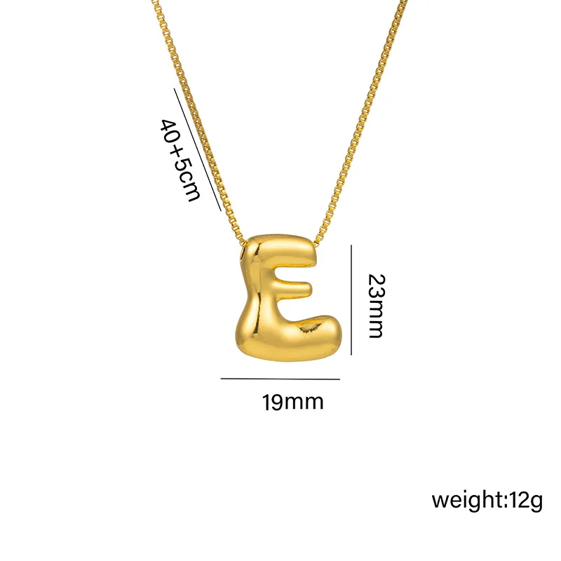 Pendant Necklace Jewelry Fashion Letter Charm Waterproof Titanium Steel PVD Coated Necklace New Style Jewelry for Women