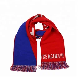 Personalized Custom Fashion Acrylic Knitted Sports Soccer Fans Scarf