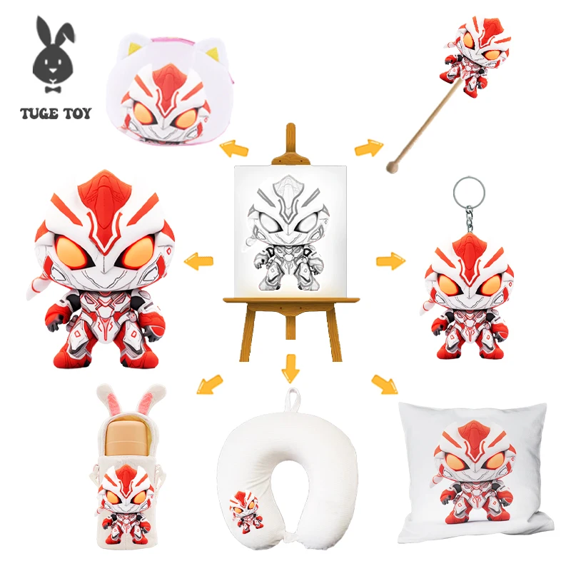 TUGE-Wholesale Custom Cute Animal Pet Plush Dolls Toys For Boy And Girls Children Gifts