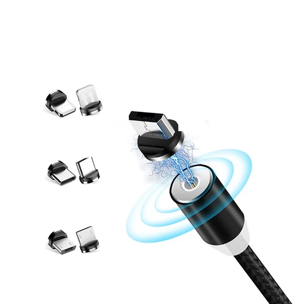 1m 1.5m 2m length cable usb 360 Rotation smart watch charging cable magnetic charger