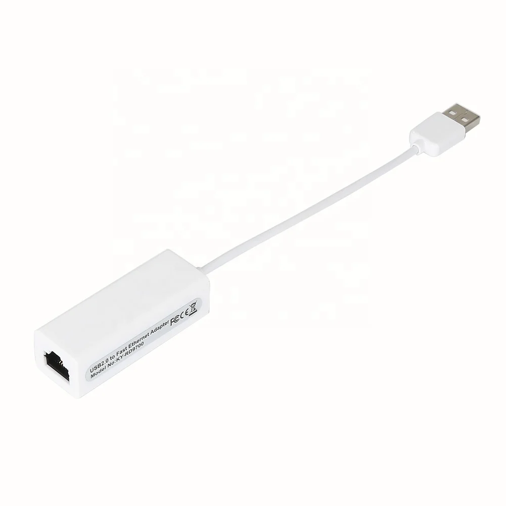 USB Ethernet Cable Converter USB 2.0 To 10/100 Network Lan RJ45 Female Port Wired Adapter