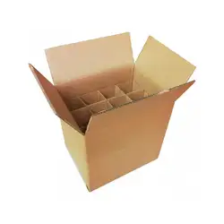 Custom Printing Beer  Wine Drinking   Bottles Carrier Boxes with ragid Divider insert