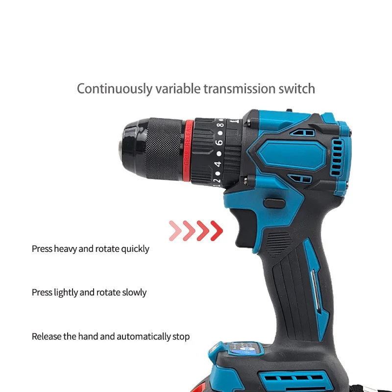 DD3442 Brushless Motor Electric Screwdriver Kit DIY Home Punching Repairing Torque Impact Screw Driver Cordless Hand Drill Set