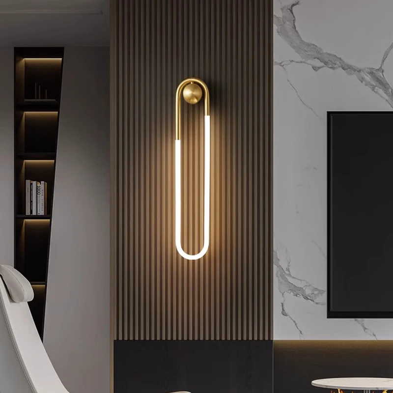 Indoor Minimalist Decorative Wall Lamp Bedroom Bedside Lamp LED Illuminated Wall Lamp