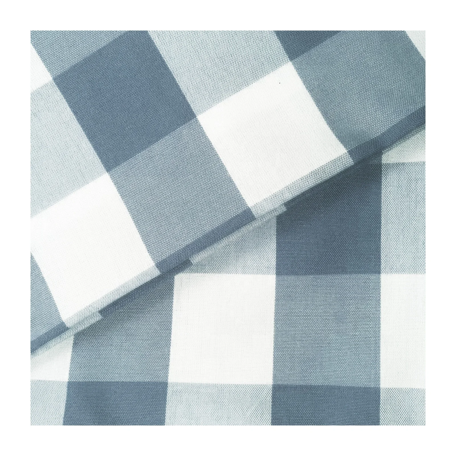 Everyday Table Cover Factory Wholesale Tablecloth White Blue Plaid Table Cloth