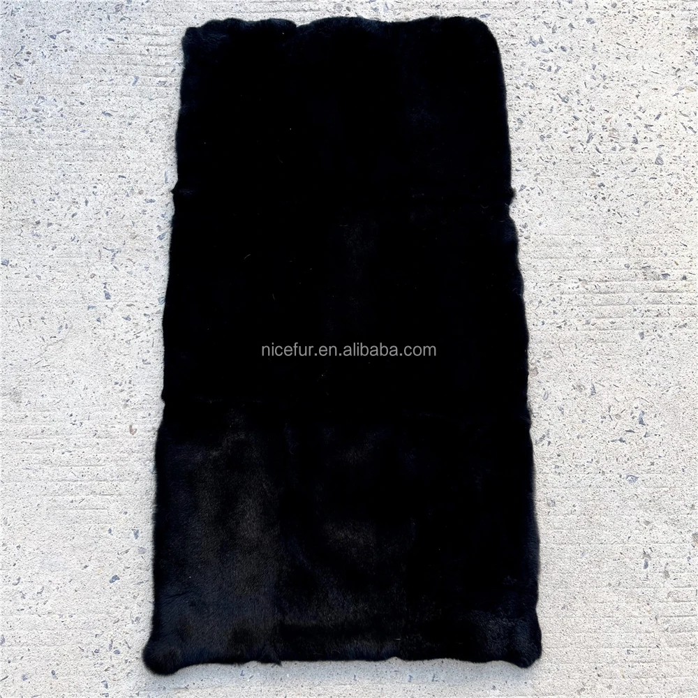 High quality Rex Rabbit Fur Blanket Chinchilla Plate