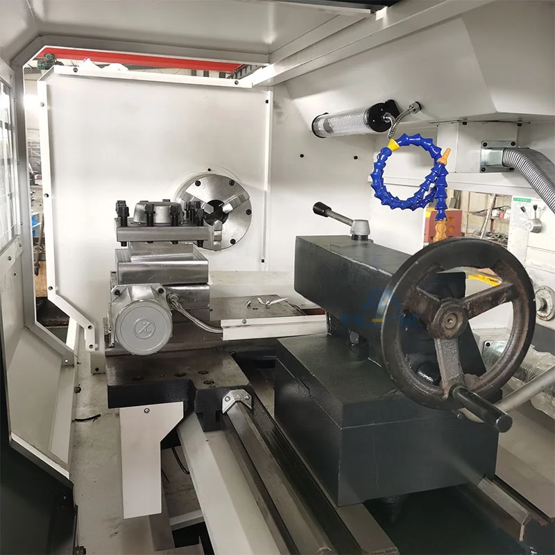 low cost china precision cnc lathe cutting machine tool automatic equipment for metal flat bed cak6140 machinery