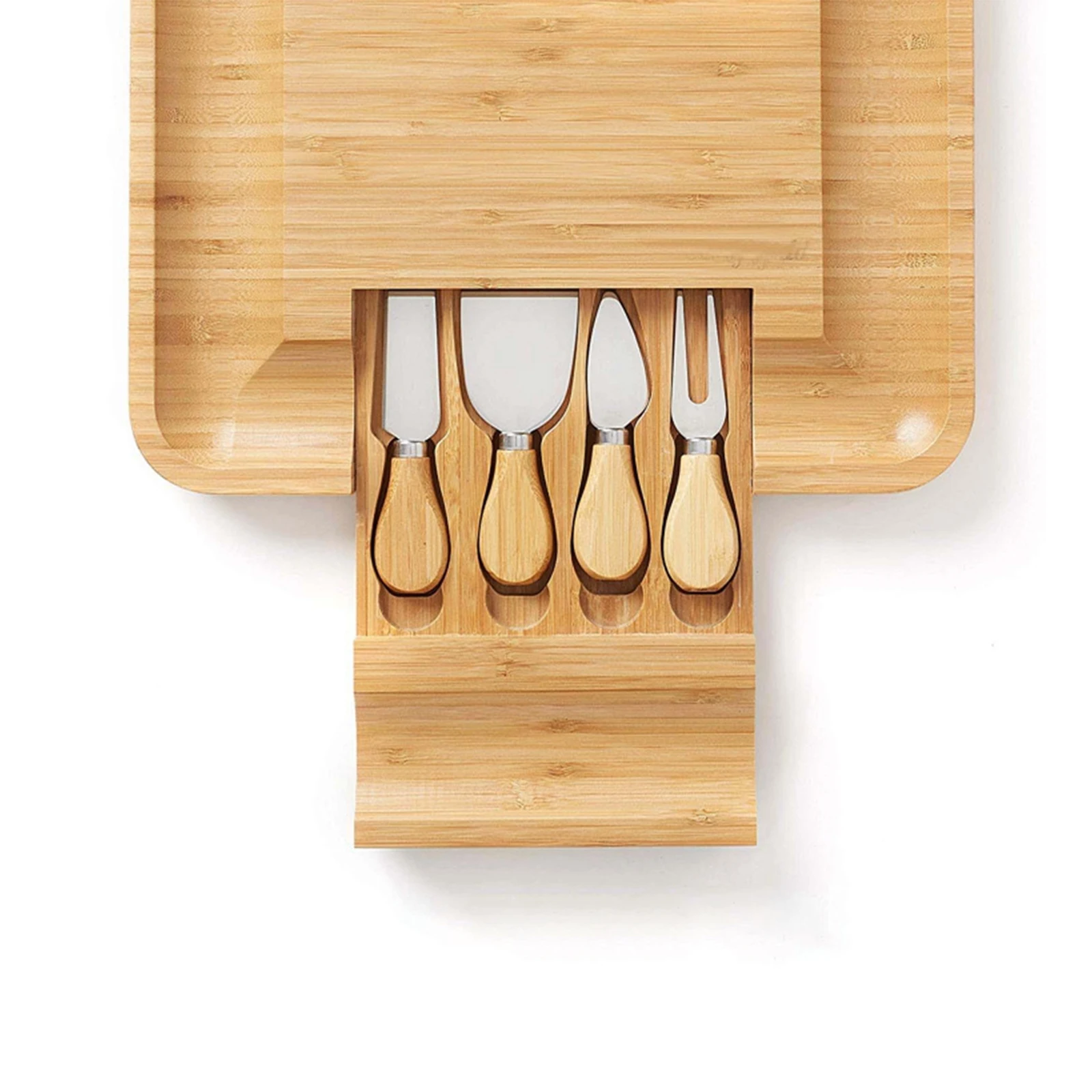 Hot Selling Large Charcuterie Board Set Bamboo Custom Cutting Board Meat Platter Serving Cheese Boards With Knife Set