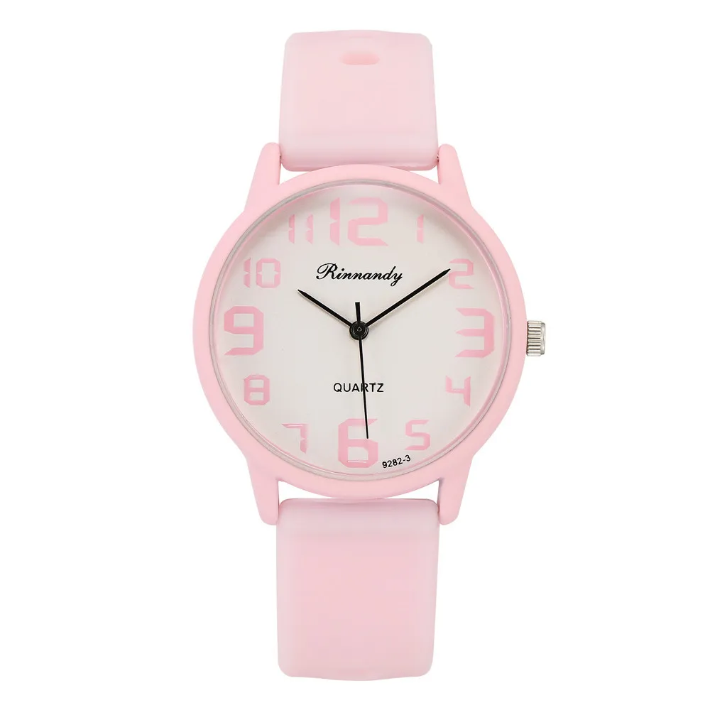 Women Fashion Silicone Watches Set Minimalist High Number Qualities Big Dial Ladies Quartz Wristwatches Casual Clock Gifts R01