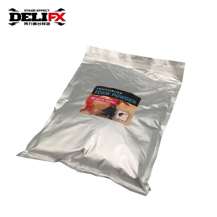 High density 1kg/bag mix with water 1:100 foam powder for foam jet machine for stage effect outdoor indoor party amusement park