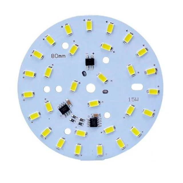 DOB Led Lighting Board Driver on board no flicker 5W 100lm/w AC 220V 80Ra 6500K SMD2835 led chips on Board
