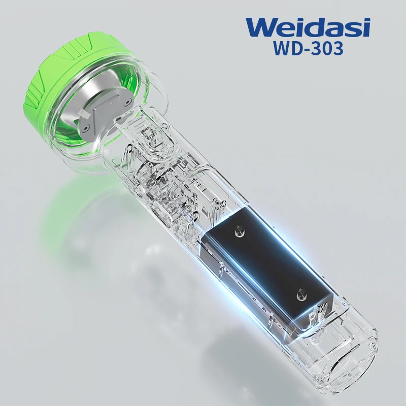 CE RoHS rechargeable LED emergency torch light plastic most powerful led working euro power flashlight torch made in China