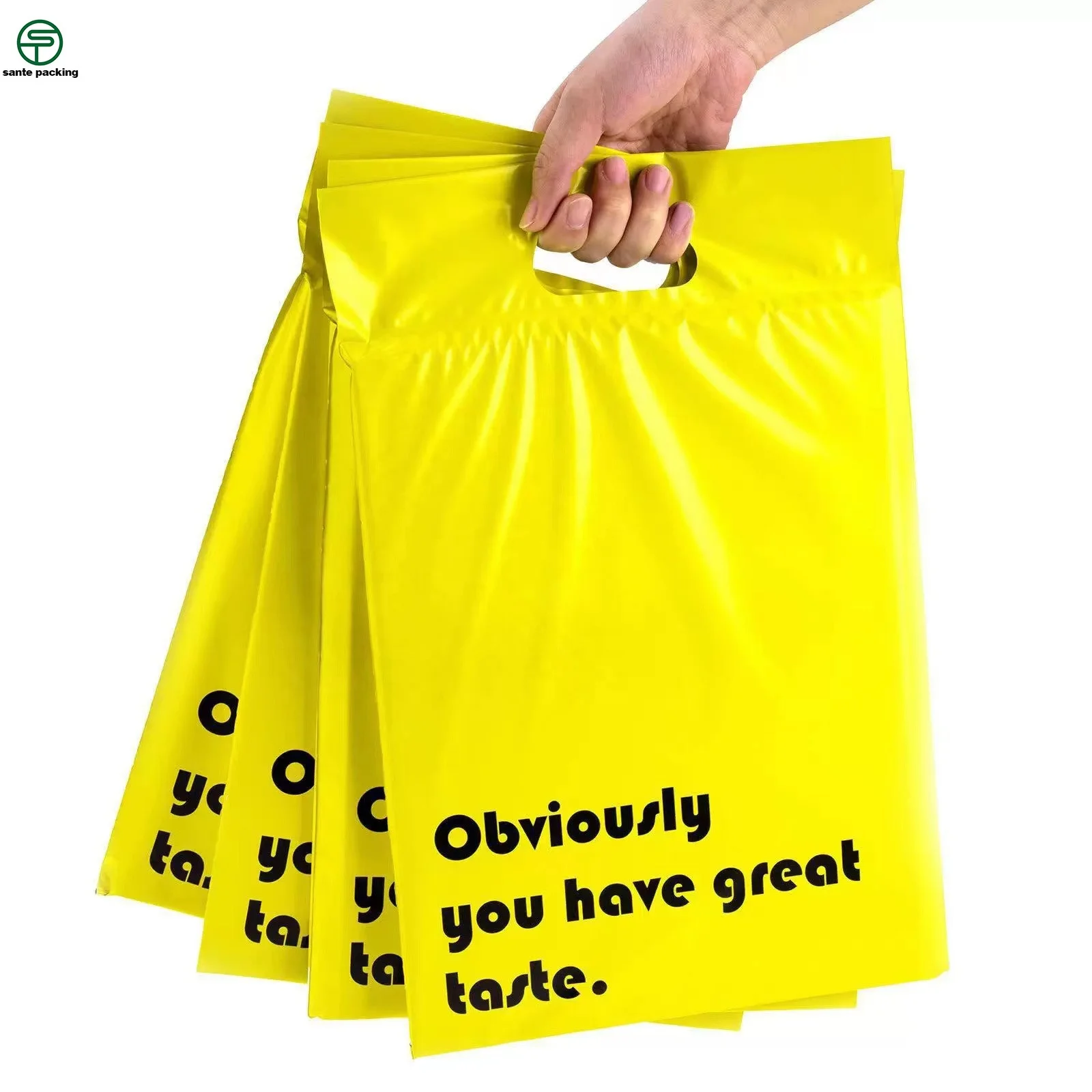 Courier Mailing Bag Custom Printed Express Shipping Envelope Poly Mailer Plastic Pink Purple Black White Blank Logo