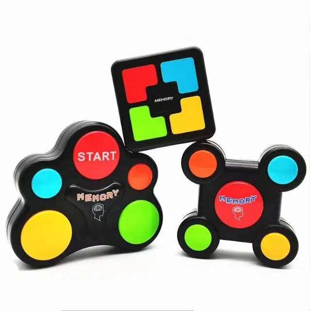 Игра с подсветкой памяти со звуками Электронная портативная Классическая игра для мозга цветная запоминание электронных игрушек