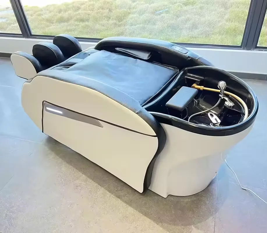 luxury thai hair washing head spa shampoo bed 3d 4d full body electric massage sofa chair with heat