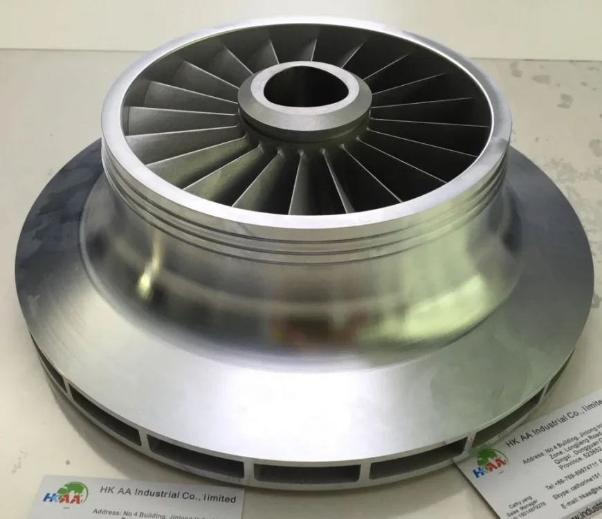 CNC Machined 5 Axis Customized Pumps Impeller Aluminum 7075 Closed Impeller Precision impeller closed type