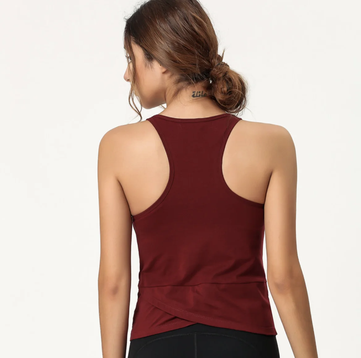 Support Customization Basic Athletic Sleeveless Loose Plain Oversize T Shirts Running Summer Tank Top For Women Gym Apparel