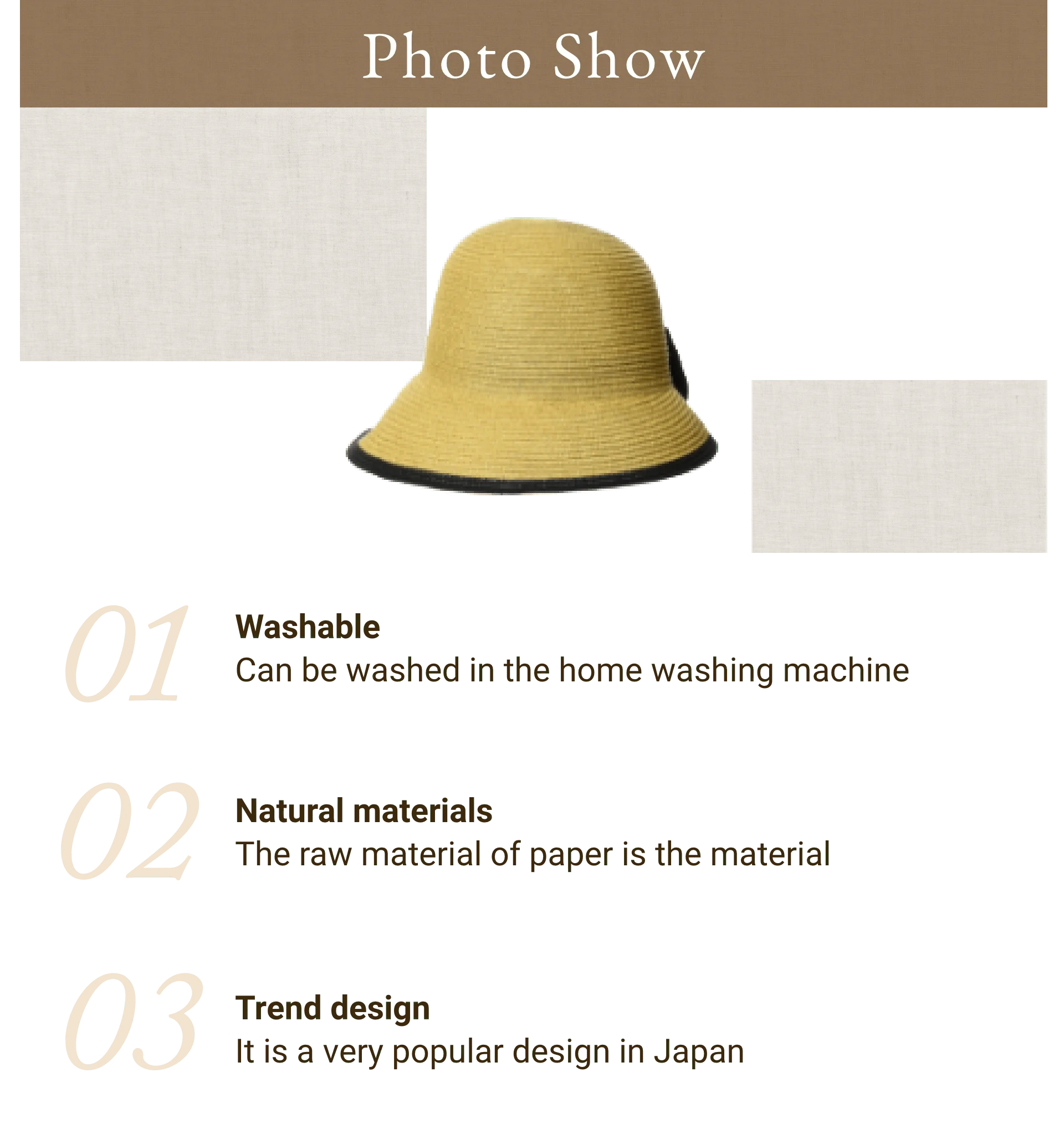 Light ribbon straw sombrero rope washable paper material black beige adult baby straw hat beach for women