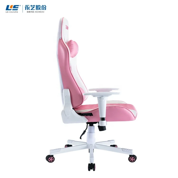 UE  Racing Seat Simulator Pink And Gray Purple Station Anji Computer High End Gaming Chair