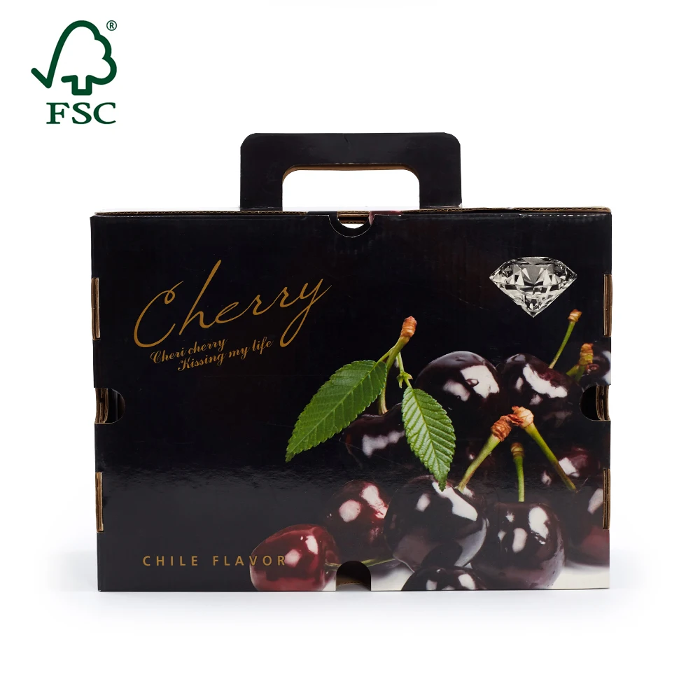 High Quality Custom Fruit Packaging Box Cherry Tomato Packing Carton Boxes Manufacturer