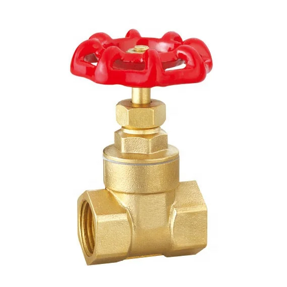 China Supplier Water Brass Gate Valve DN15 DN20 DN25 1/2 - 4 Inch female Thread Stop valve