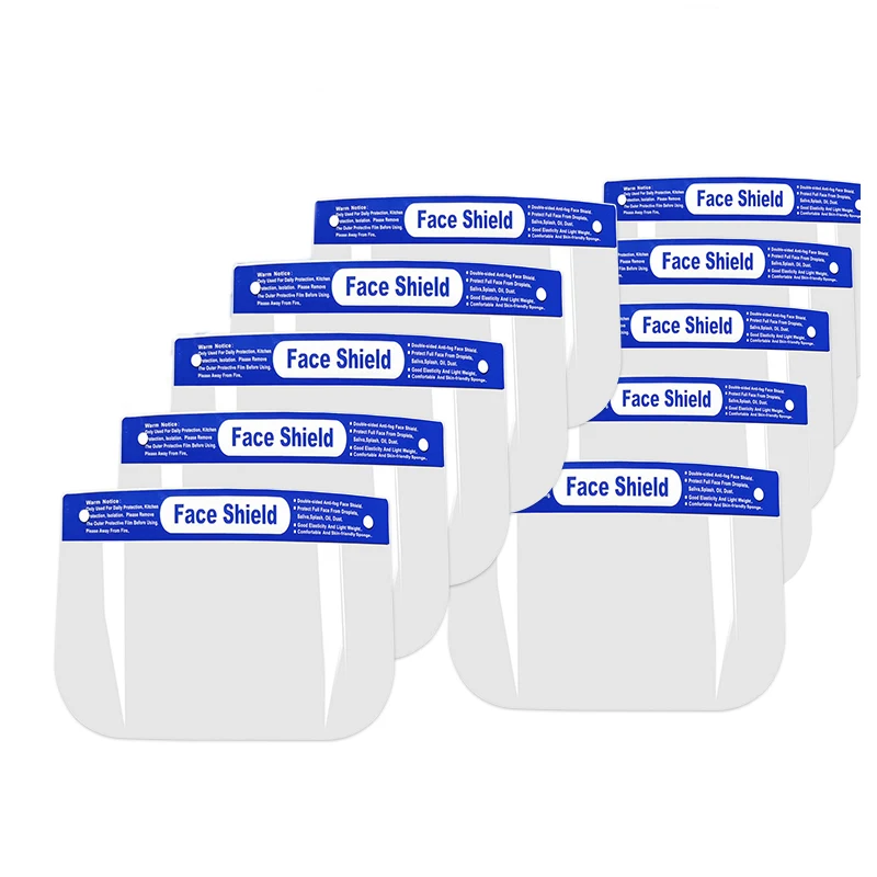 Hot Sale Clear Hospital Medical Faceshield Type Face Cover Full Disposable Eye Protection Anti Spittle Face Shield