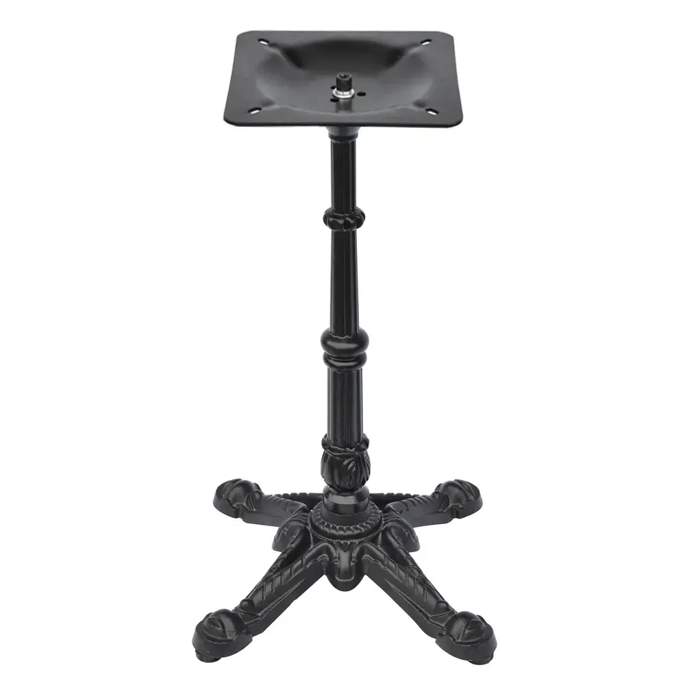 Factory direct sales furniture legs retro and exquisite powder coated black cast iron table legs for office buildings