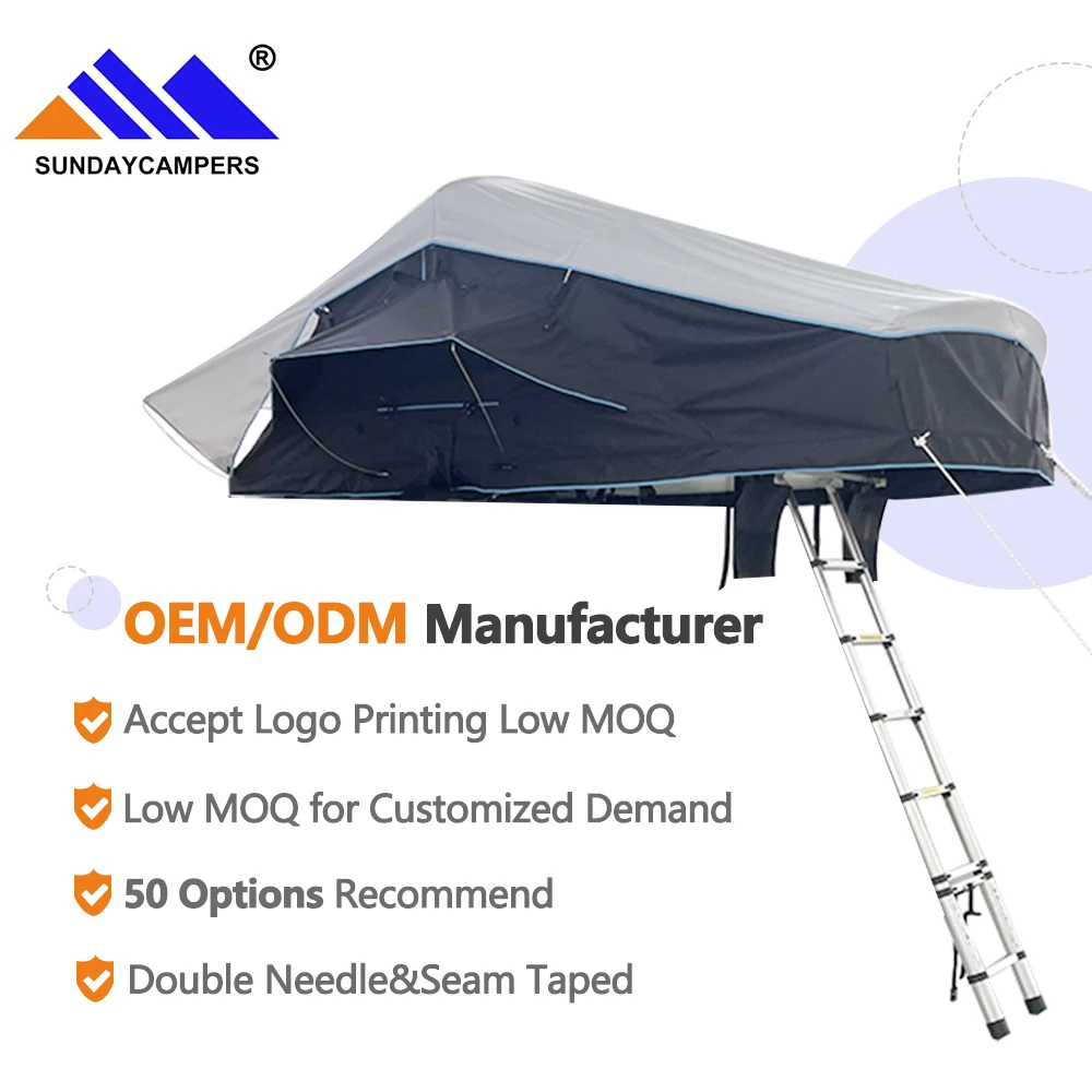 Latest Design Car Soft Rooftop Tent Model with Super Cool Color